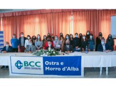Consegna borse di studio "Corrado Orazi" 2021 da parte della BCC di Ostra e Morro d'Alba