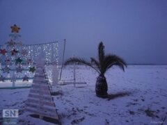 La spiaggia di Velluto innevata - Fredda domenica - Foto di Roberta Rocchetti