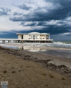 Bassa marea sulla spiaggia senigalliese - Rotonda d'inverno - Foto di Debora Contardi