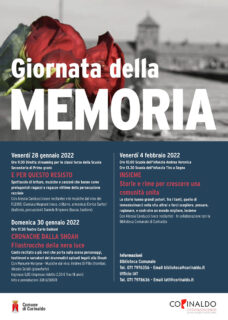 Giorno della Memoria - Programma Corinaldo 2022