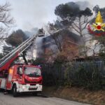 Incendio dell'ex-Shalimar a Senigallia