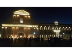 Facciate restaurate del Duomo e del Palazzo Vescovile di Senigallia