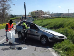 Incidente a Trecastelli tra Ripe e Passo Ripe