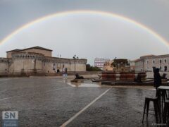 Arcobaleno in piazza del Duca - Foto di Paolo Formiconi