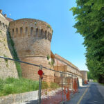 Corinaldo, le mura su via del Fosso