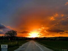 Tramonti nelle campagne senigalliesi - Strada verso il sole - Foto di Meri Venturi