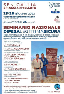 Programma Seminario Nazionale 2022 Difesa Legittima Sicura