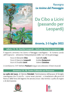 Rassegna Gherardo Cibo – Le anime del Paesaggio - locandina