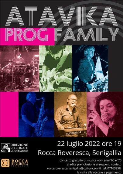 Atavika Prog Family alla Rocca Roveresca di Senigallia - locandina
