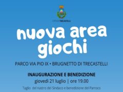 Inaugurazione della nuova area giochi a Trecastelli