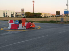 Rotatoria provvisoria tra Strada della Marina e SS 16 Adriatica Nord