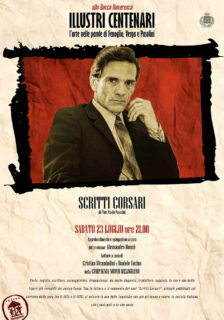 Illustri Centenari - Pier Paolo Pasolini - locandina