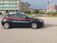 Carabinieri in piazzale della Libertà a Senigallia