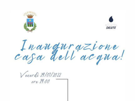 Inaugurazione casetta dell'acqua a Brugnetto di Trecastelli