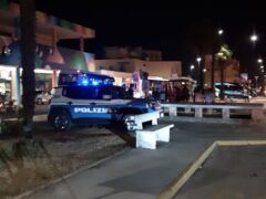 Polizia alla stazione ferroviaria di Senigallia