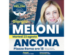 Giorgia Meloni ad Ancona il 23 agosto 2022