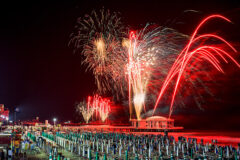 Fuochi artificiali a Senigallia - Spettacolo pirotecnico sul mare con i fuochi d'artificio