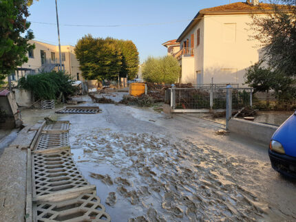 Frazione Pianello di Ostra alluvionata