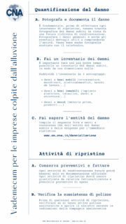 Vademecum CNA per imprese alluvionate