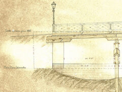 Progetto del Ponte del Corso precedente al 1886