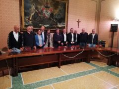 Il Presidente Nazionale UNPLI Nino La Spina in visita a Ostra