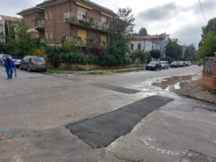 Viale A. Garibaldi all'incrocio con via Feltrini