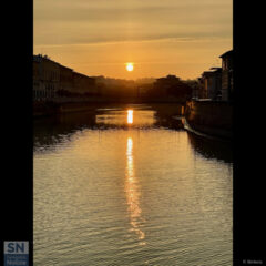 Tramonto sul Misa - Foto Roberto Sbriscia