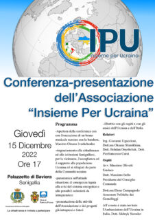 Conferenza-presentazione Associazione Insieme Per Ucraina - locandina