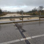 Fiume Cesano a Ponte Rio alle 10.30 del 23 gennaio 2023