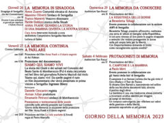 Giorno della Memoria 2023 - Iniziative a Senigallia