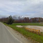 Località Vallone di Senigallia: sulla destra il campo sportivo, a sinistra il ponte di strada della Chiusa che passa sopra il PercorriMisa