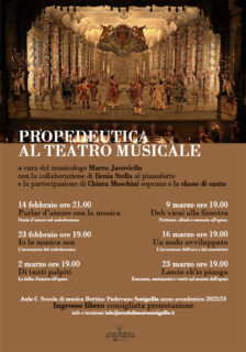 Propedeutica al teatro musicale - locandina