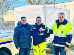 Consegna autovettura alla Protezione Civile di Corinaldo