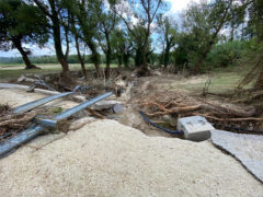 Ponti e strade danneggiati nell'entroterra dall'alluvione 2022