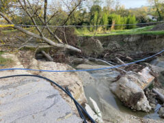 Ponti e strade danneggiati nell'entroterra dall'alluvione 2022