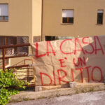 Picchetto degli attivisti di Arvultùra e Squola per bloccare uno fratto a Monterado