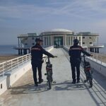 Carabinieri in servizio con le biciclette a pedalata assistita