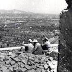 Churchill a Montemaggiore al Metauro osserva il fronte alleato (Londra, Museo Imperiale della Guerra, stampa di Giorgio Pegoli)