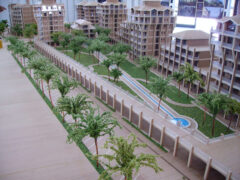 Il plastico del Borgo delle Torri, in realizzazione a Senigallia