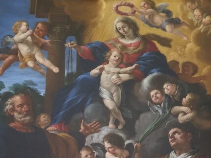 "Vergine del Rosario con san Pietro e san Lorenzo"