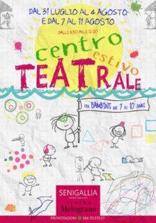 Centro Estivo Teatrale 2023 al Teatro Nuovo Melograno di Senigallia
