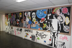 Murales realizzato dagli studenti del Liceo Medi di Senigallia