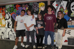 Murales realizzato dagli studenti del Liceo Medi di Senigallia