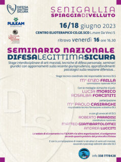 Seminario Nazionale Difesa Legittima Sicura 2023 - Manifesto