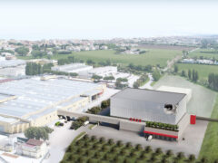 Rendering nuova centrale frigorifera Orto Verde a Senigallia