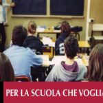 Locandina dell'incontro "Per la scuola che vogliamo"