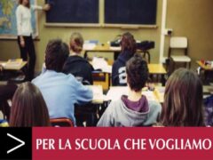 Locandina dell'incontro "Per la scuola che vogliamo"