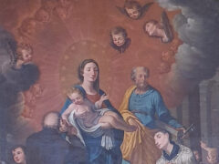 Madonna con Bambino e SS. Pietro, Francesco e Luigi Gonzaga (particolare)