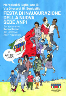Inaugurazione nuova sede ANPI Senigallia - locandina