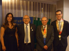 Rotary e Rotaract Senigallia: Veronica Crognaletti, Giovanni Consalvo Traina, Mauro Bigelli e Francesco Molinelli